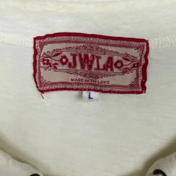 Johnny Was Long Sleeve Tie Neck Embroidered Top Size Large Floral JWLA Bohemian - Picture 2 of 8